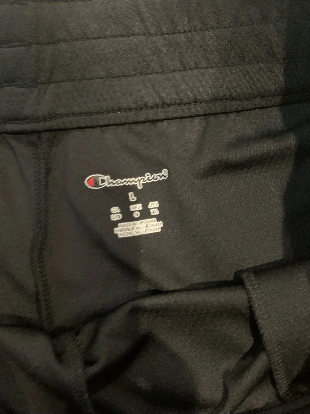 Champion Black Women's Athletic Mesh Shorts with Logo Patch